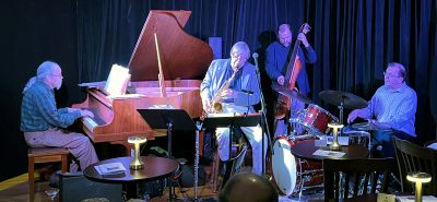 Friday Night Jazz welcomed The Dan Moore Quartet on Feb 9th. Image from their 12/15/23 performance.