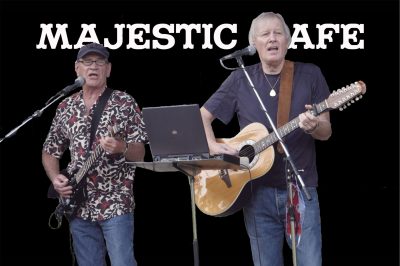 Kevin Dolan & Simon Crawford perform at the Café every Thursday from 7/18 to 8/15, and beyond!